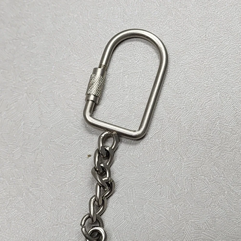Vintage St. Louis Arch Missouri Spinning Keychain Center Collectible Silver Gold